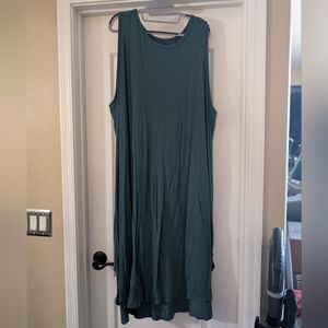 Ava & Viv Sleeveless Teal Midi Dress - Women